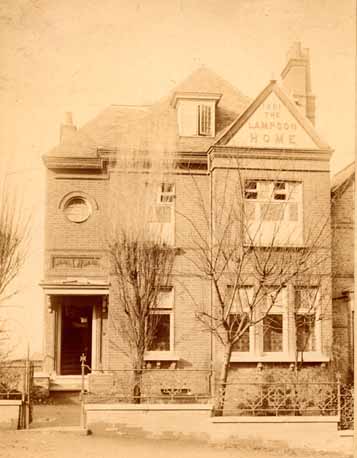 The Dulwich Home was the first children's home in the Waifs and Strays' Society. The original house was rented at No.8, Stamford Villas on Friern Road. This photograph shows the later home, Lampson House.