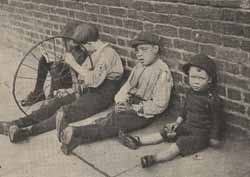 By Edwardian times, old attitudes about the 'deserving poor' were beginning to change. The work of organisations like the Waifs and Strays' Society alerted people to the problems of destitute children, whose poverty was through no fault of their own.