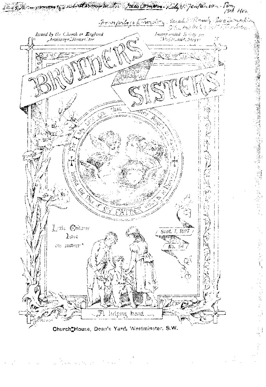 Brothers and Sisters September 1897 - page 1