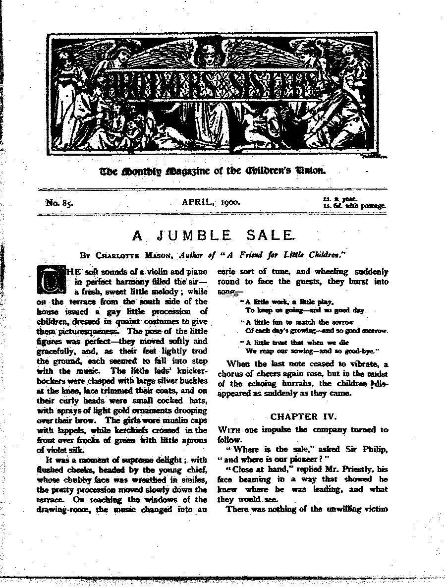 Brothers and Sisters April 1900 - page 1