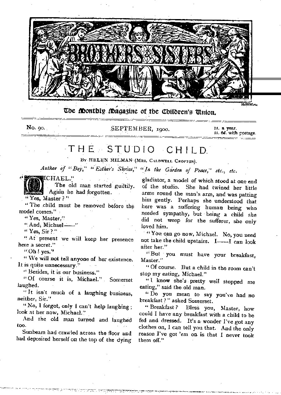 Brothers and Sisters September 1900 - page 1