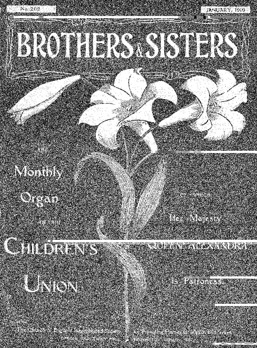 Brothers and Sisters January 1910 - page 1