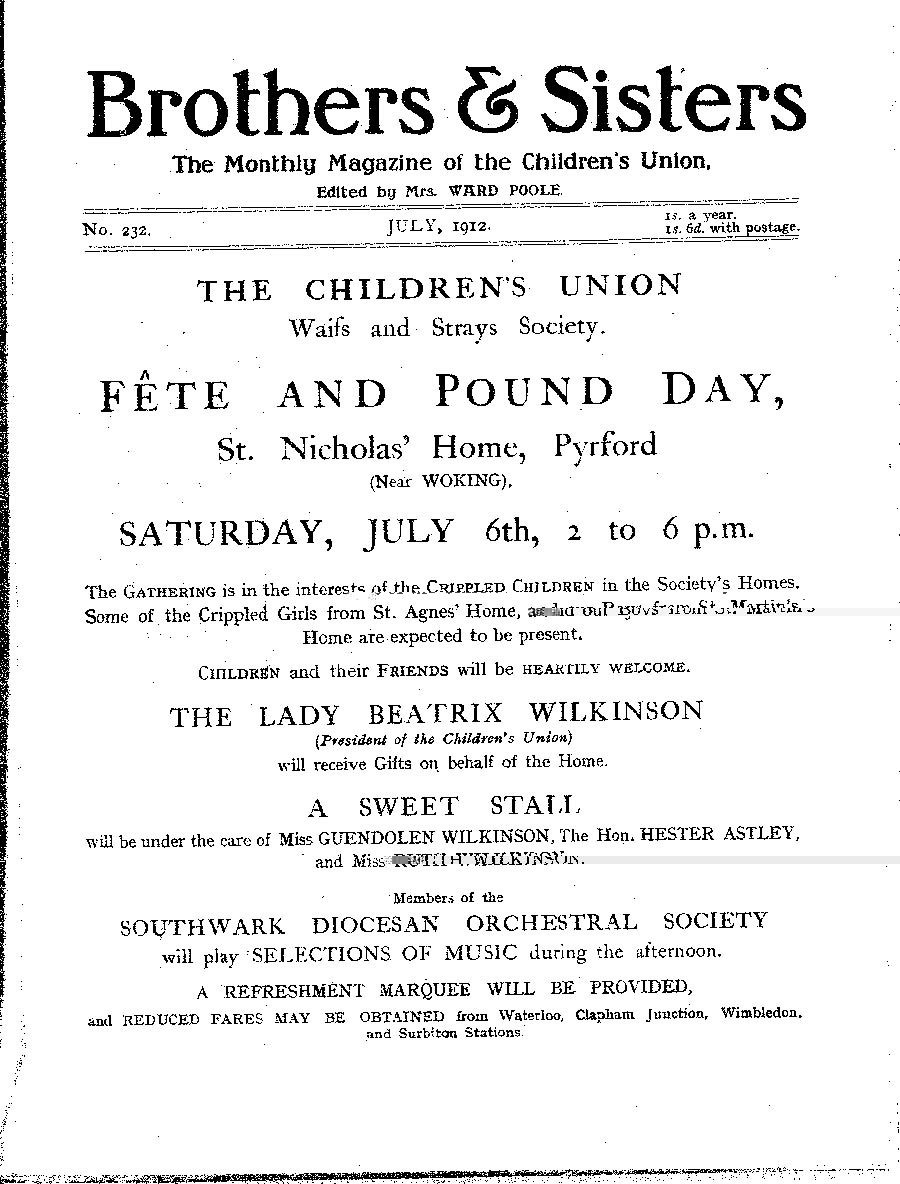 Brothers and Sisters July 1912 - page 1