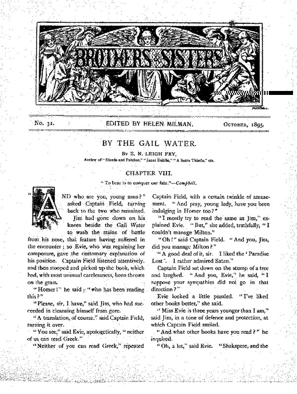 Brothers and Sisters October 1895 - page 1