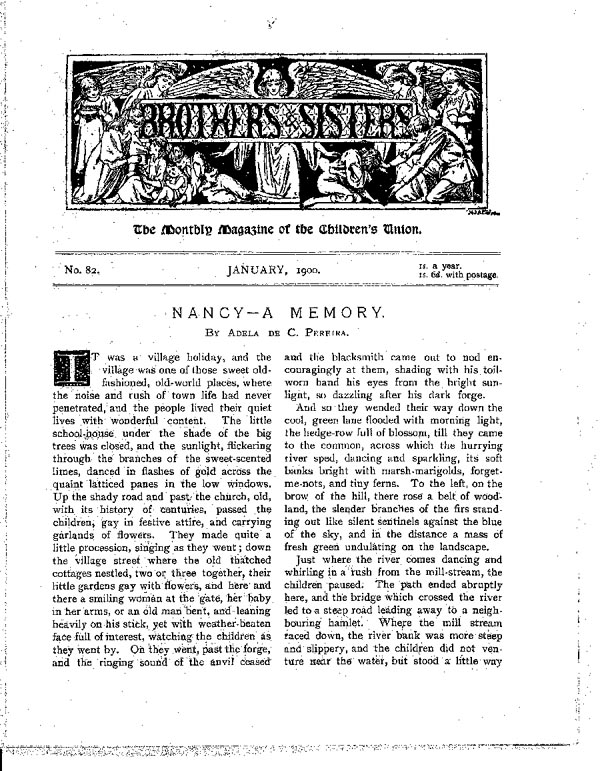 Brothers and Sisters January 1900 - page 1