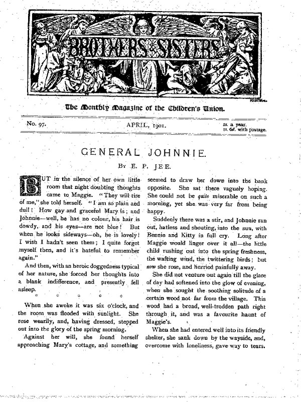 Brothers and Sisters April 1901 - page 1