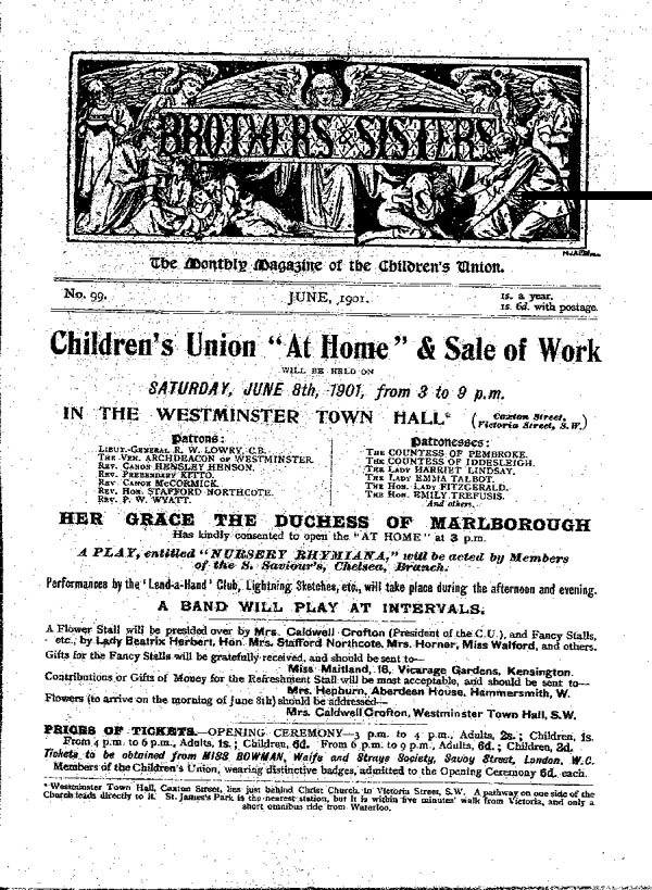 Brothers and Sisters June 1901 - page 1