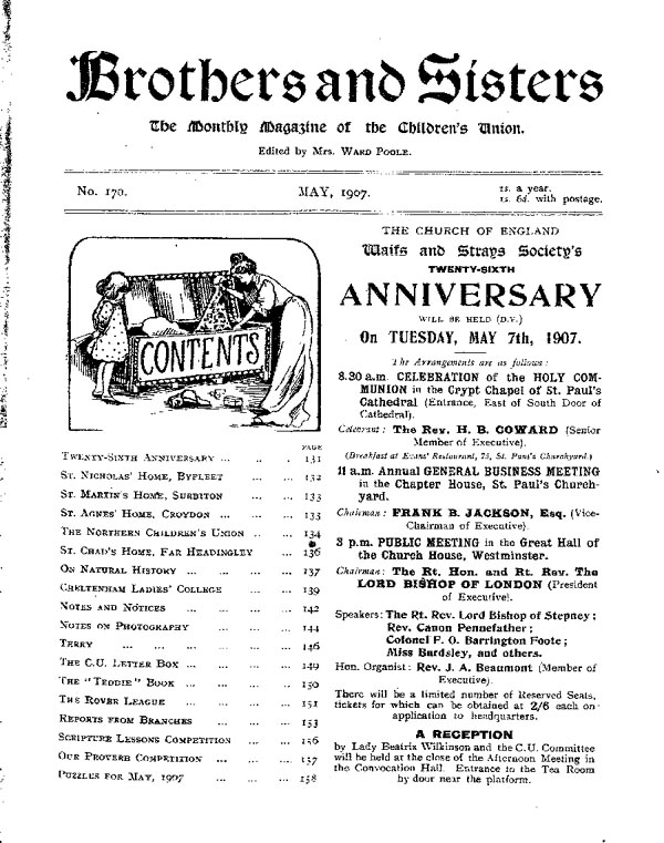 Brothers and Sisters May 1907 - page 1