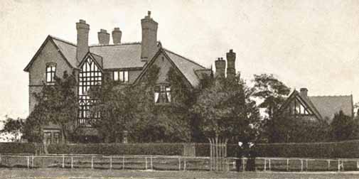 A postcard showing the front view of the Knutsford Home