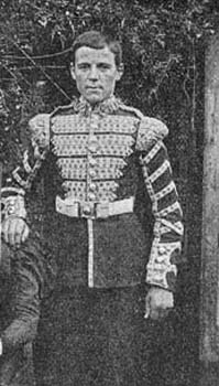 Former foster child as a drummer in the Coldstream Guards