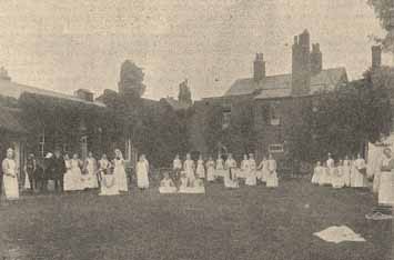 Girls and Staff at the Newark Home