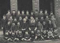 The boys and staff of the Wrexham Home