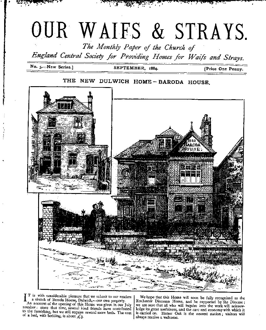 Our Waifs and Strays September 1884 - page 1