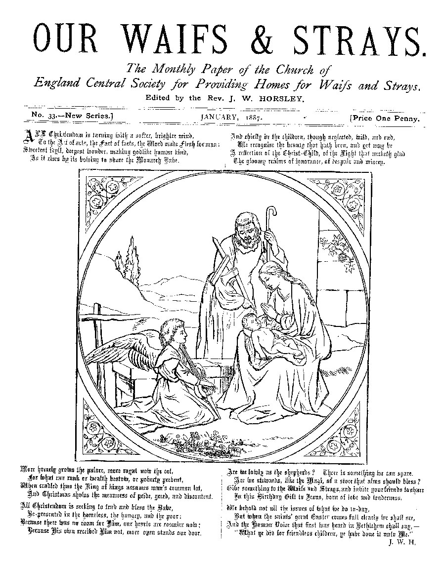 Our Waifs and Strays January 1887 - page 1