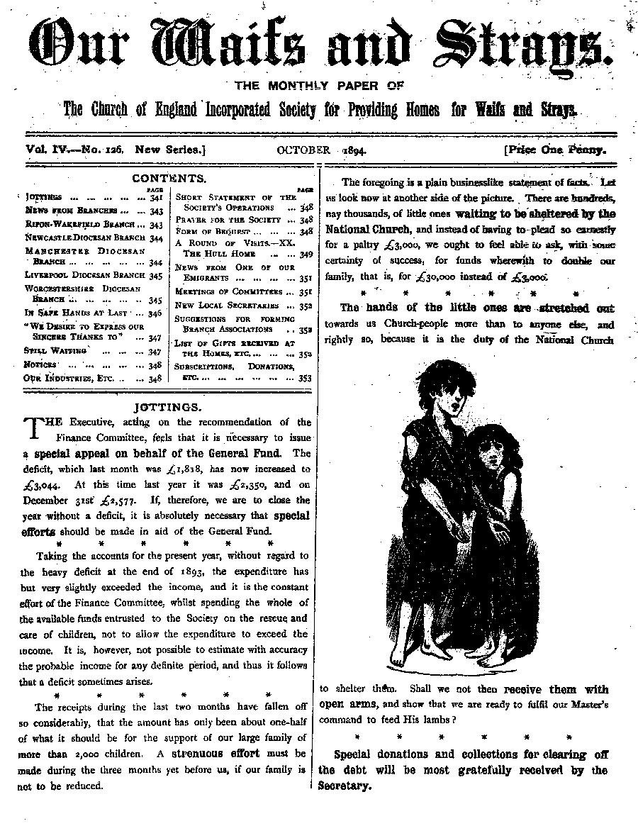 Our Waifs and Strays October 1894 - page 149
