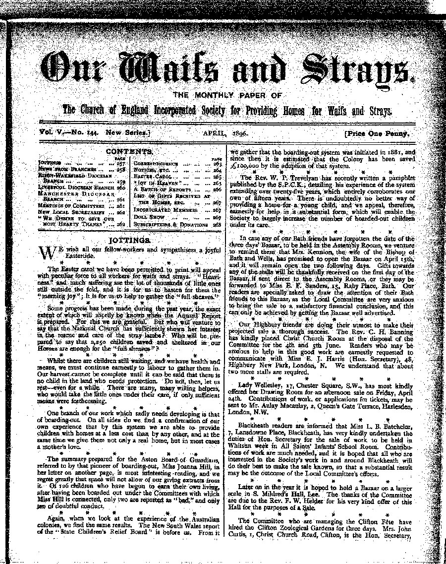Our Waifs and Strays April 1896 - page 57