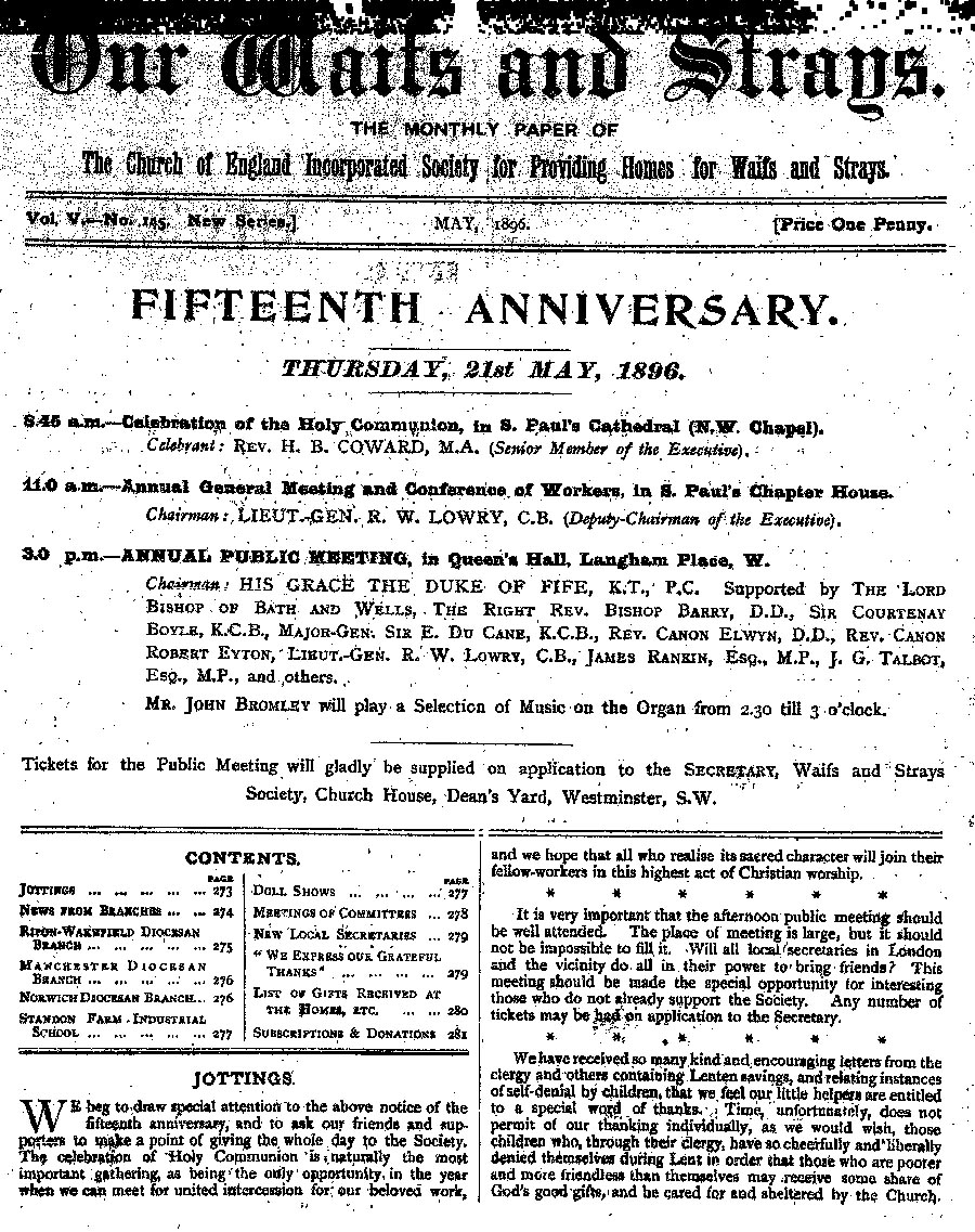 Our Waifs and Strays May 1896 - page 73