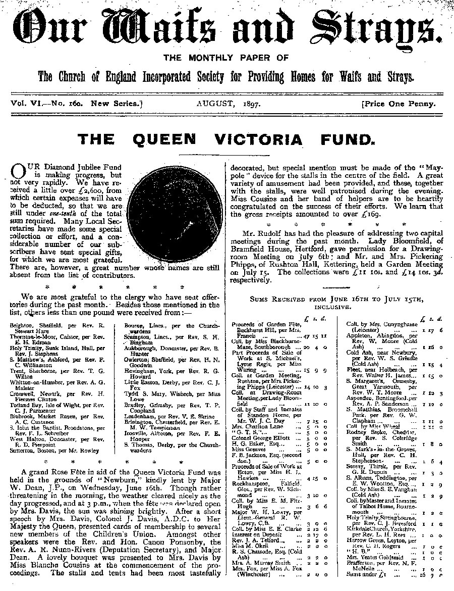 Our Waifs and Strays August 1897 - page 124