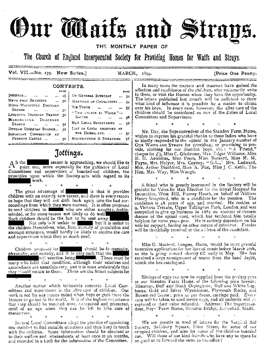 Our Waifs and Strays March 1899 - page 56