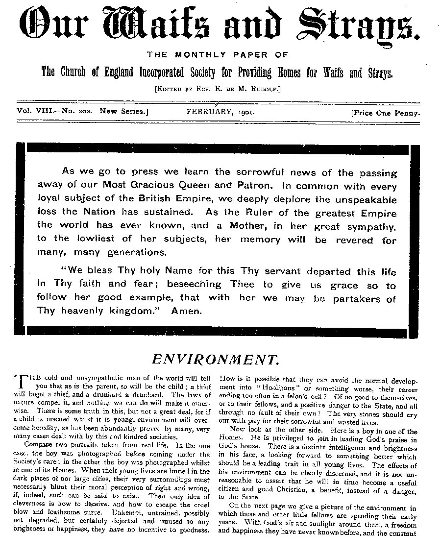 Our Waifs and Strays February 1901 - page 19