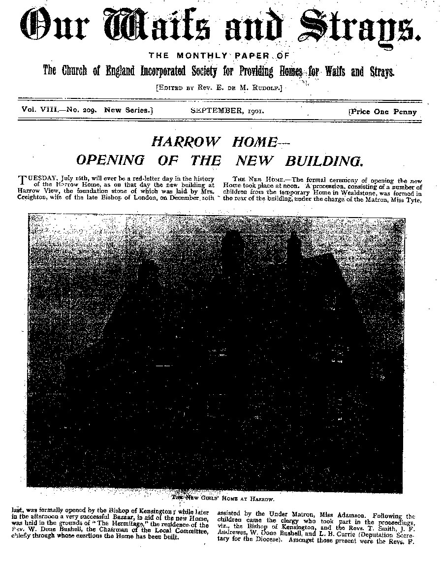 Our Waifs and Strays September 1901 - page 165