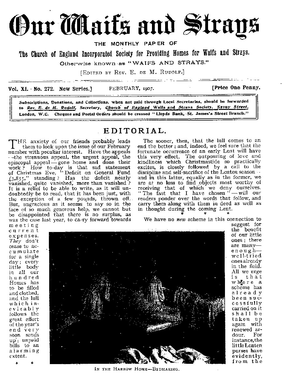 Our Waifs and Strays February 1907 - page 27