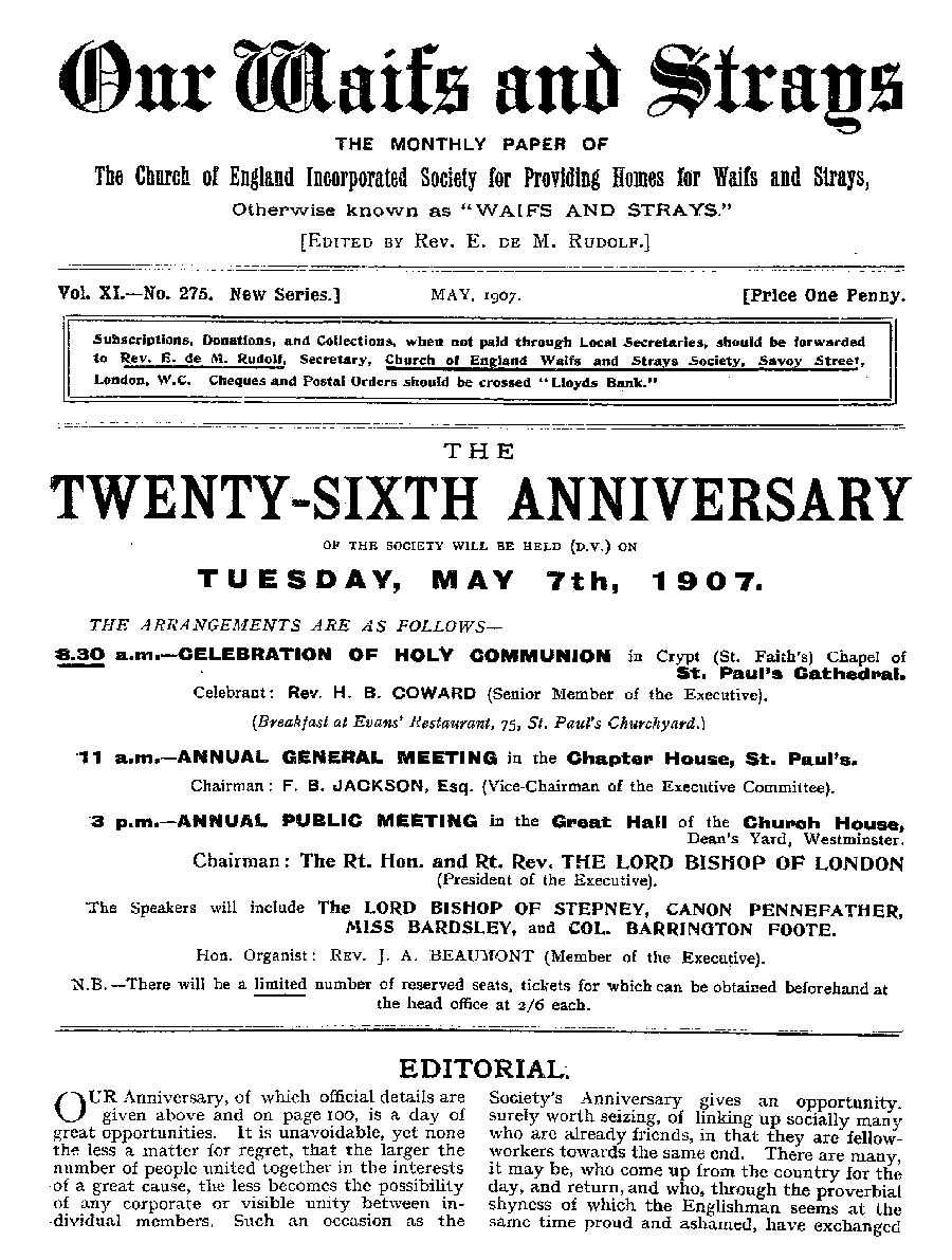 Our Waifs and Strays May 1907 - page 83