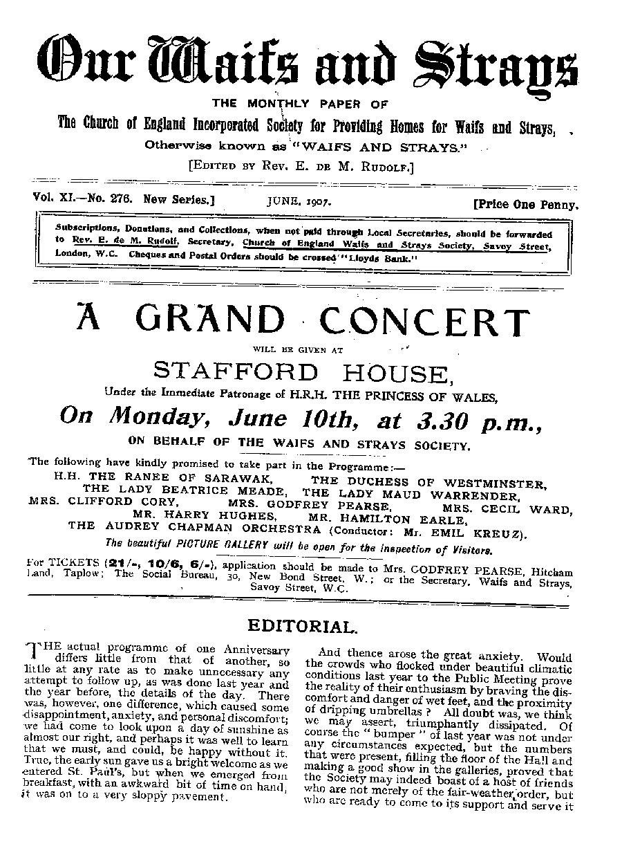 Our Waifs and Strays June 1907 - page 109