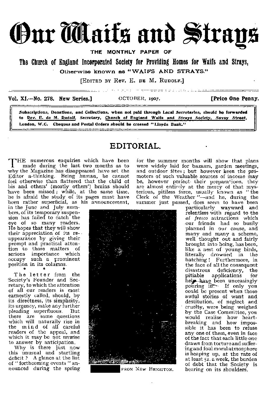 Our Waifs and Strays October 1907 - page 161