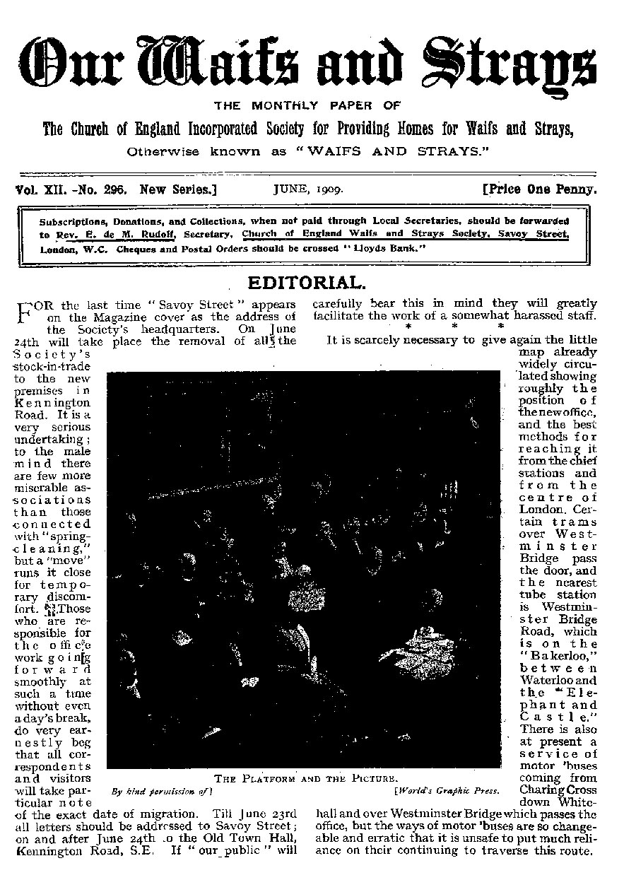 Our Waifs and Strays June 1909 - page 135