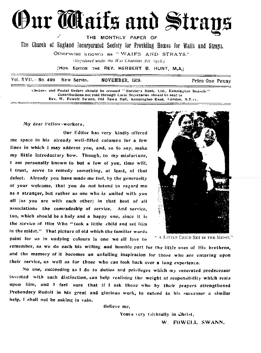 Our Waifs and Strays November 1919 - page 129