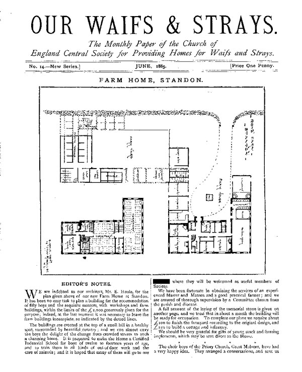 Our Waifs and Strays June 1885 - page 1