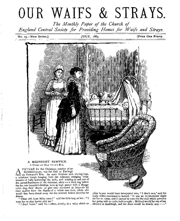 Our Waifs and Strays July 1885 - page 1