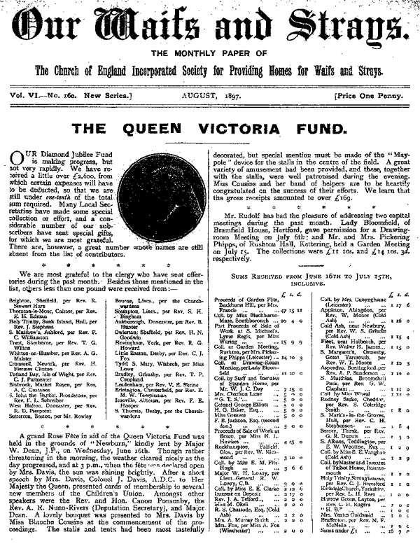 Our Waifs and Strays August 1897 - page 124