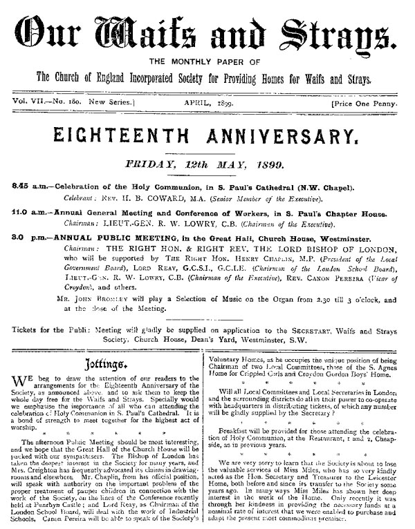 Our Waifs and Strays April 1899 - page 76