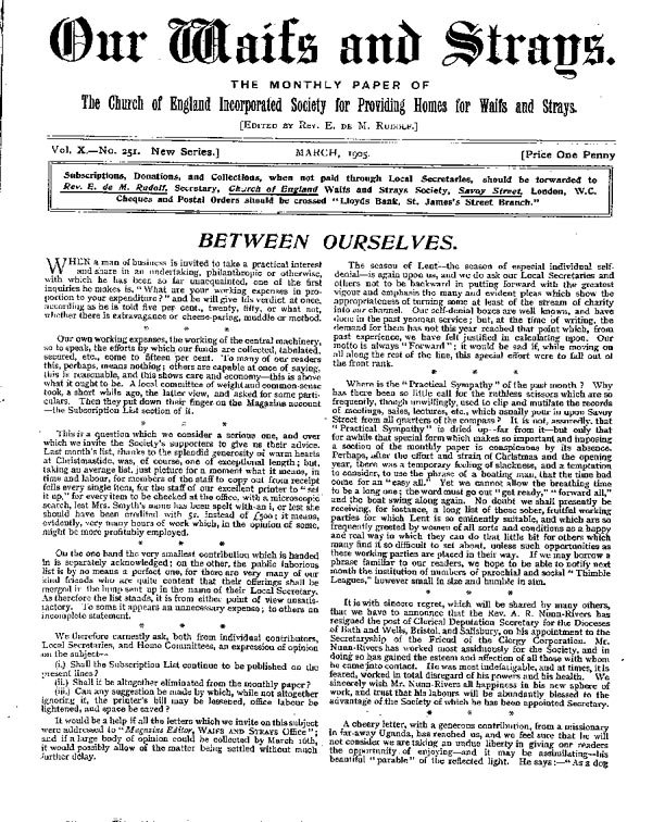 Our Waifs and Strays March 1905 - page 50