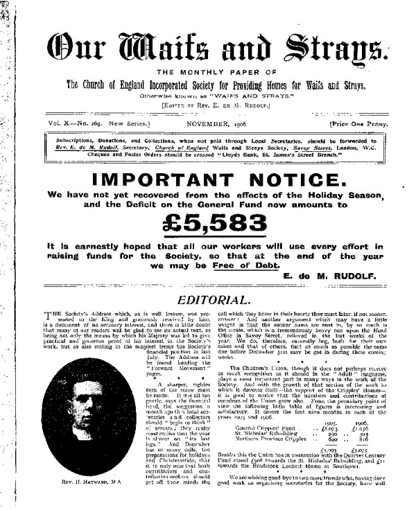 Our Waifs and Strays November 1906 - page 146