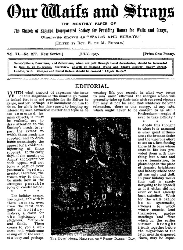 Our Waifs and Strays July 1907 - page 135