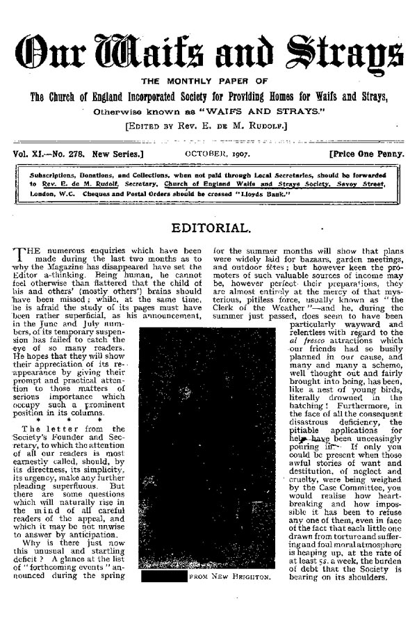 Our Waifs and Strays October 1907 - page 161