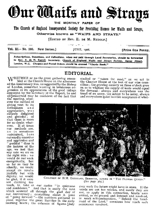 Our Waifs and Strays June 1908 - page 132