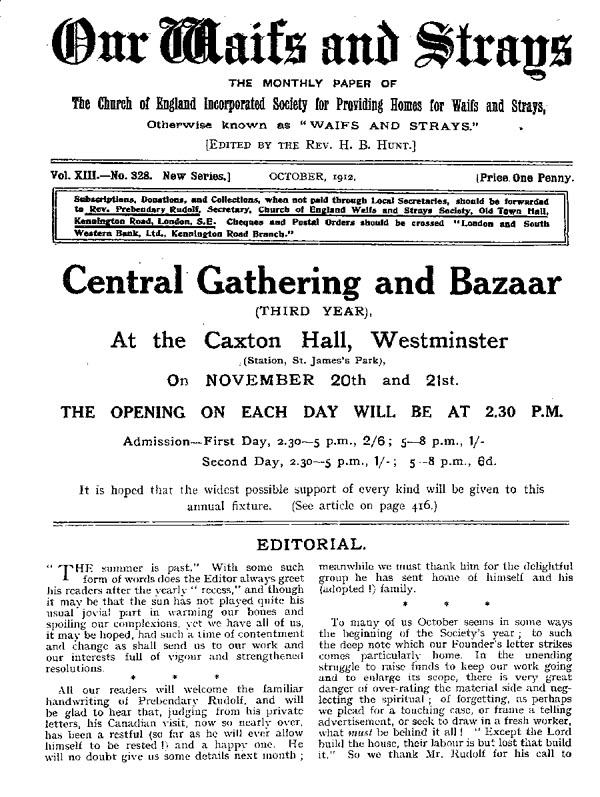 Our Waifs and Strays October 1912 - page 183