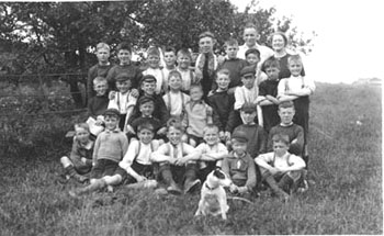 A group outing for the St Mark's Home boys, accompanied by their pet dog.