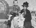 A child on a seaside donkey