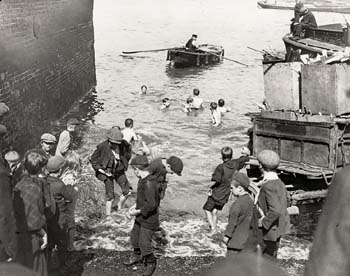 Not everyone seems thrilled by the prospect of a dip in the Thames.