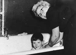 Boy in the bath