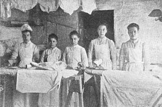 Children were encouraged to take great pride in their appearance and uniforms were kept bright and clean.