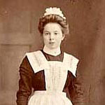 girl in
							maid's uniform