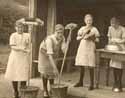 Girls doing domestic chores