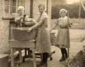 Girls doing laundry work